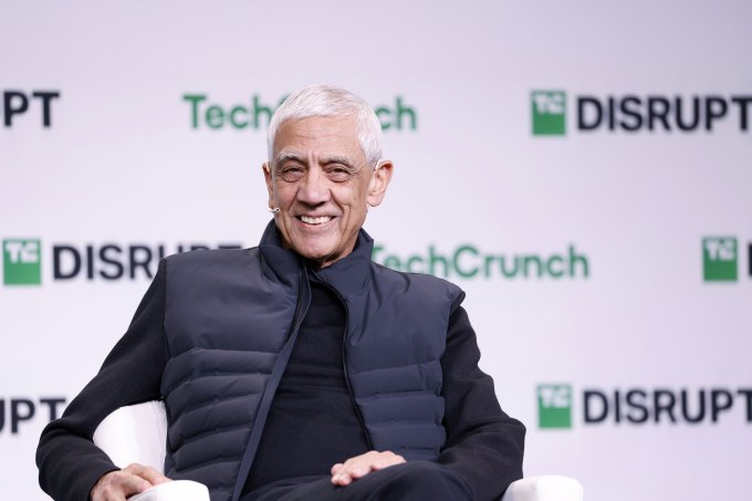 San Francisco, California - October 28: Vinod Khosla, founder of Khosla Ventures, speaks on stage during Techcrunch Disrupt 2024 Day at the Moscone Center on October 28, 2024 in San Francisco, California. (Photo of Kimberly White/Getty Images for Techcrunch)